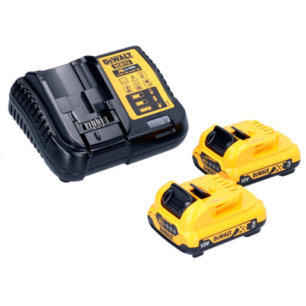 DeWalt DCD 703 L2T Perceuse-visseuse sans fil, sans balai 12 V 57,5 Nm + 2x Batteries 3 Ah + Chargeur + Coffret TSTAK + 4x Adaptateur de mandrin