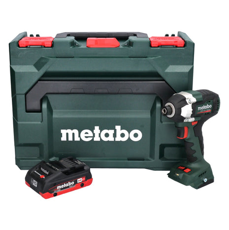 Metabo SSD 18 LT 200 BL Atornillador de impacto inalámbrico 18 V 200 Nm 1/4" sin escobillas + 1x batería 4,0 Ah + metaBOX - sin cargador