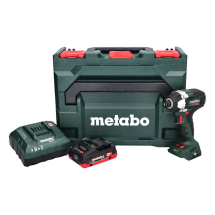 Clé à chocs sans fil Metabo SSD 18 LT 200 BL 18 V 200 Nm 1/4" sans balai + 1x batterie 4,0 Ah + chargeur + métaBOX