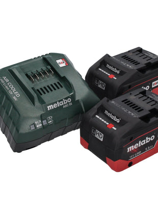 Clé à chocs sans fil Metabo SSD 18 LT 200 BL 18 V 200 Nm 1/4" sans balais + 2x batterie 5,5 Ah + chargeur + métaBOX