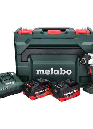 Metabo SSD 18 LT 200 BL Atornillador de impacto a batería 18 V 200 Nm 1/4" sin escobillas + 2x batería 8,0 Ah + cargador + metaBOX