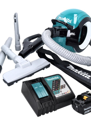 Aspirateur sans balais Makita DCL 501 RM1 18 V + 1x batterie 4,0 Ah + chargeur + accessoires