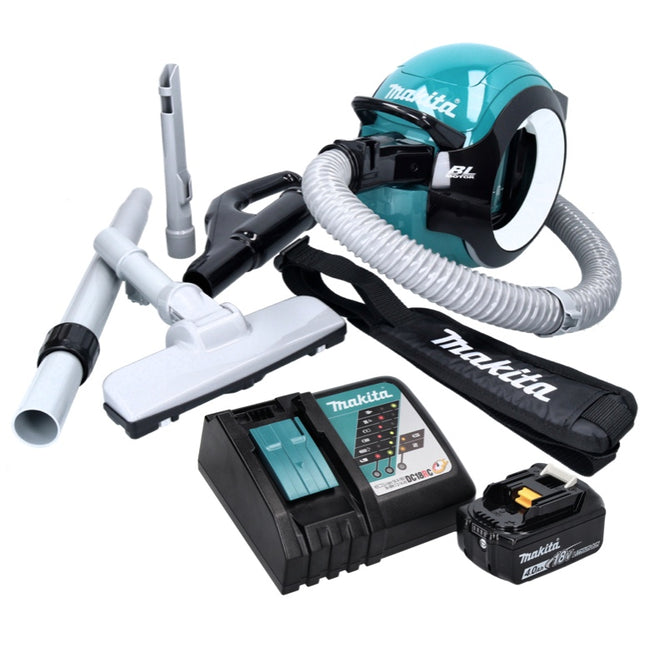 Aspirateur sans balais Makita DCL 501 RM1 18 V + 1x batterie 4,0 Ah + chargeur + accessoires