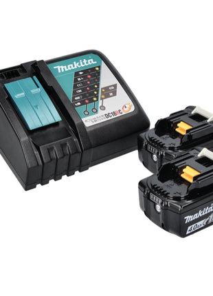 Aspirador de batería Makita DCL 501 RM 18 V sin escobillas + 2x baterías 4,0 Ah + cargador + accesorios