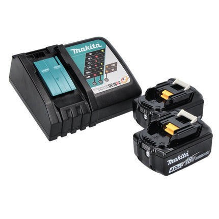 Aspirateur sans balais Makita DCL 501 RM 18 V + 2x batteries 4,0 Ah + chargeur + accessoires