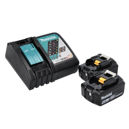 Aspirateur sans balais Makita DCL 501 RG 18 V + 2 batteries 6,0 Ah + chargeur + accessoires