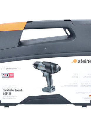 Steinel mobile heat MH5 Pistolet à air chaud sans fil 50 - 500 °C 18V - CAS + 1x Batterie 5,5 Ah + Coffret - sans chargeur