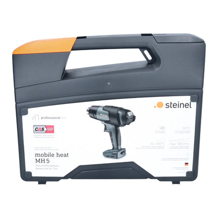 Steinel mobile heat MH5 Pistolet à air chaud sans fil 50 - 500 °C 18V - CAS + 1x Batterie 5,5 Ah + Coffret - sans chargeur