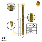 FORTE Tools Universal Holzschraube 4,0 x 50 mm T20 200 Stk. ( 000051399475 ) gelb verzinkt Torx Senkkopf Teilgewinde - Toolbrothers