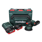 Metabo SXA 18 LTX 125 BL Ponceuse excentrique sans fil 18 V 125 mm Brushless + 2x batterie 5,5 Ah + chargeur + metaBOX