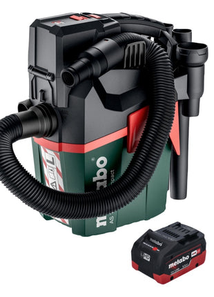 Metabo AS 18 L PC Compact Aspirateur sans fil 18 V 6 l IPX4 classe de poussière L eau et poussière + 1x batterie 5,5 Ah - sans chargeur