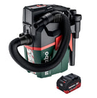 Metabo AS 18 L PC Compact Aspirateur sans fil 18 V 6 l IPX4 classe de poussière L eau et poussière + 1x batterie 5,5 Ah - sans chargeur