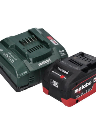 Metabo AS 18 L PC Aspirador de batería compacto 18 V 6 l IPX4 clase de polvo L húmedo y seco + 1x batería 5,5 Ah + cargador