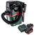 Metabo AS 18 L PC Aspirador de batería compacto 18 V 6 l IPX4 clase de polvo L húmedo y seco + 2x baterías 8,0 Ah + cargador