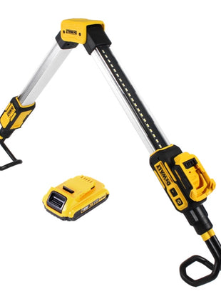 Lampe à batterie DeWalt DCL 045 N Éclairage de voiture LED 12 / 18 V 1700 lm Support rotatif 0-360 degrés + 1x batterie 2,0 Ah - sans chargeur