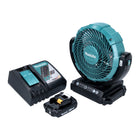 Makita DCF 102 RA1 Ventilateur sans fil 18 V - 18 cm + 1x Batterie 2,0 Ah + Chargeur