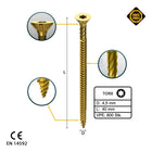 FORTE Tools Universal Holzschraube 4,5 x 40 mm T20 800 Stk. ( 4x 000051399478 ) gelb verzinkt Torx Senkkopf Vollgewinde - Toolbrothers