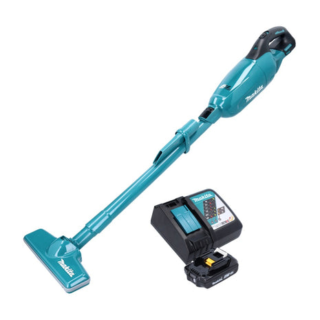 Aspiratore a batteria Makita DCL 280 FRA1 18 V brushless + 1x batteria ricaricabile 2,0 Ah + caricabatterie