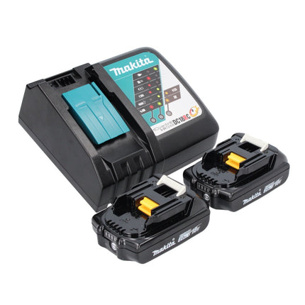 Makita DCL 280 FRA Aspirateur sans fil 18 V, Brushless + 2x Batteries 2,0 Ah + Chargeur