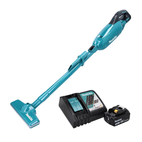 Aspirador a batería Makita DCL 280 FRT1 18 V sin escobillas + 1x batería 5,0 Ah + cargador