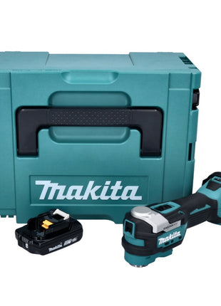 Makita DTM 52 A1J Outil multifonctions sans fil 18 V Starlock Max Brushless + 1x batterie 2,0 Ah + Makpac - sans chargeur