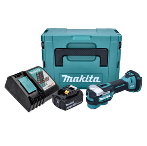 Makita DTM52RM1J Outil multifonctions sans fil Starlock Max Brushless 18V + 1x Batterie 4,0Ah + Chargeur + Coffret Makpac