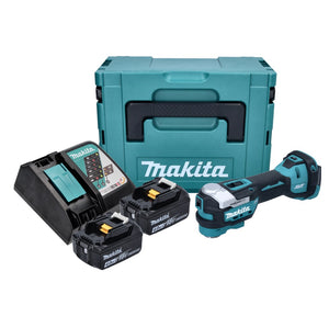 Makita DTM52RMJ Outil multifonctions sans fil Starlock Max Brushless 18V + 2x Batteries 4,0Ah + Chargeur + Coffret Makpac
