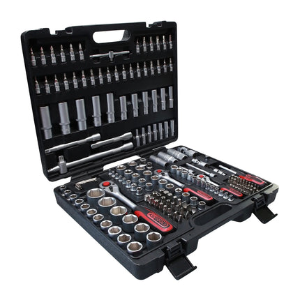 KS Tools Coffret de douilles - 1/4" / 3/8" / 1/2" - 179 pcs. + BGS technic Clés à œil doubles - 12 pcs. (917.0779)  (1214)