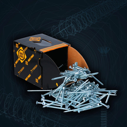 FORTE Tools Vis à bois universelle 4,0 x 40 mm T20, Argent galvanisé, Tête fraisée Torx, Filetage total, 800 pcs. (4x 000040113869)