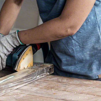 Bosch EXPERT C470 Feuille abrasive, 100x150mm, 7 trous, G120, pour ponceuses Multi, 10 pcs. (2608901117)