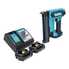 Makita DFN 350 RA Cloueuse Sans Fil 18 V 15 - 35 mm + 2x batterie rechargeable 2,0 Ah + kit chargeur