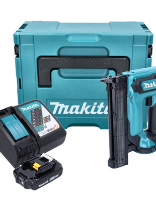 Makita DFN 350 RA1J Cloueuse Sans Fil 18 V 15 - 35 mm + 1x batterie rechargeable 2,0 Ah + chargeur + Makpac