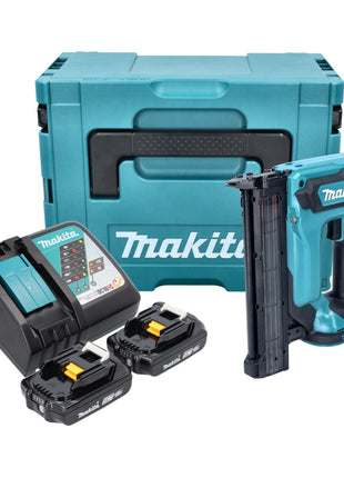 Makita DFN 350 RAJ Cloueuse Sans Fil 18 V 15 - 35 mm + 2x batterie rechargeable 2.0 Ah + chargeur + Makpac