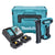 Makita DFN 350 RAJ Cloueuse Sans Fil 18 V 15 - 35 mm + 2x batterie rechargeable 2.0 Ah + chargeur + Makpac