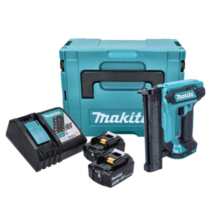 Makita DFN 350 RFJ cloueur sans fil 15 - 35mm - 18V + 2x Batteries 3,0 Ah + Chargeur + Coffret Makpac