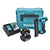 Clavadora con cabezal de batería Makita DFN 350 RTJ 18 V 15 - 35 mm + 2 baterías 5,0 Ah + cargador + Makpac