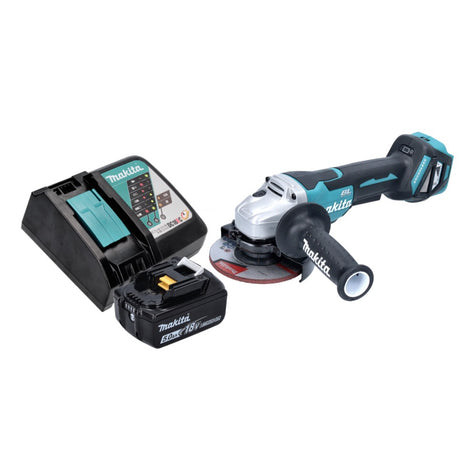 Makita DGA 515 RT1 Meuleuse d'angle sans fil 18 V 125 mm Brushless + 1x Batterie 5,0 Ah + Chargeur