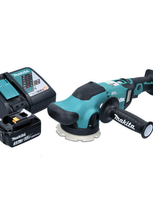 Makita DPO 500 RF1 polisseuse excentrique sur batterie 18 V 125 mm sans balais + 1x batterie 3,0 Ah + chargeur