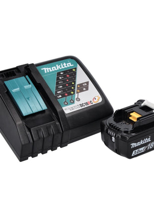 Makita DPO 500 RF1 polisseuse excentrique sur batterie 18 V 125 mm sans balais + 1x batterie 3,0 Ah + chargeur