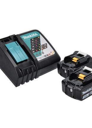 Makita DPO 500 RF polisseuse excentrique sur batterie 18 V 125 mm sans balais + 2x batteries 3,0 Ah + chargeur