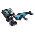 Pulidora excéntrica a batería Makita DPO 500 RM 18 V 125 mm sin escobillas + 2x baterías 4,0 Ah + cargador