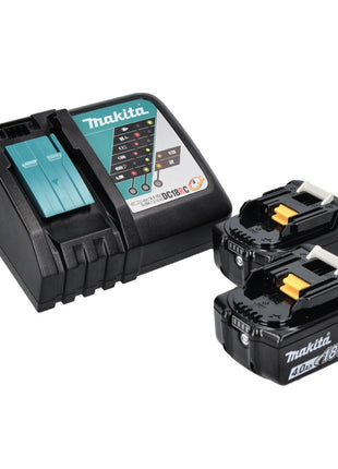 Pulidora excéntrica a batería Makita DPO 500 RM 18 V 125 mm sin escobillas + 2x baterías 4,0 Ah + cargador