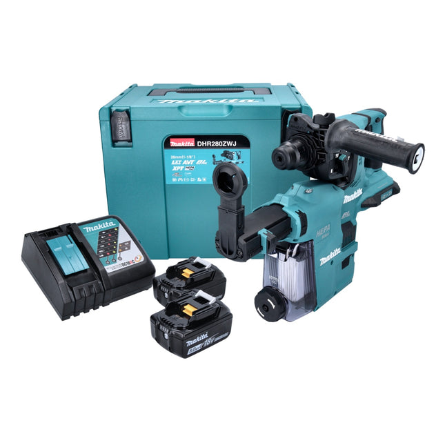 Makita DHR 280 ZJ Perforateur burineur sans fil SDS-PLUS, 36V (2x18V), sans balai, Solo + Makpac - sans batterie, sans chargeur