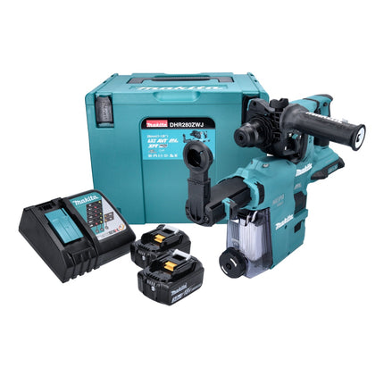 Makita DHR 280 ZJ Perforateur burineur sans fil SDS-PLUS, 36V (2x18V), sans balai, Solo + Makpac - sans batterie, sans chargeur