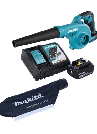 Makita DUB185RT1 Aspirateur souffleur sans fil 18V + 1x Batterie 5,0Ah + Chargeur + Sac à poussières