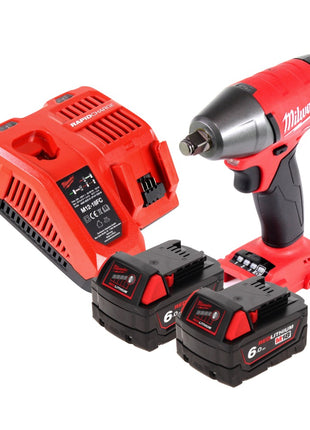 Llave de impacto a batería Milwaukee M18 FIWF12-602 FC 18 V 300 Nm 1/2" sin escobillas + 2x baterías 6,0 Ah + cargador