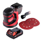 Milwaukee M18 BOS125-201 Ponceuse excentrique sans fil 125mm 18V + 1x Batterie 2,0 Ah - sans chargeur