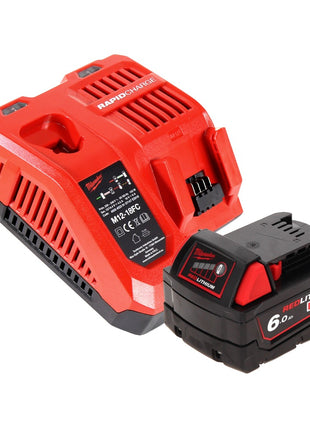 Milwaukee M18 TLED Lampe torche LED + 1x Batterie 6,0 Ah + Chargeur