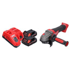 Meuleuse d'angle sur batterie Milwaukee M18 CAG115XPDB-202 18 V 115 mm sans balais + 2x batteries 2,0 Ah + chargeur