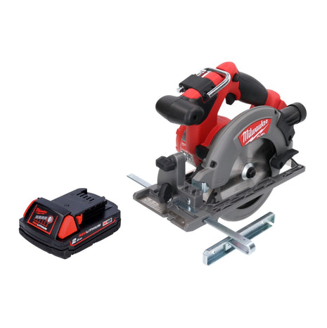 Milwaukee M18 CCS55-201 Scie circulaire sans fil 165mm 18V + 1x Batterie 2,0 Ah - sans chargeur